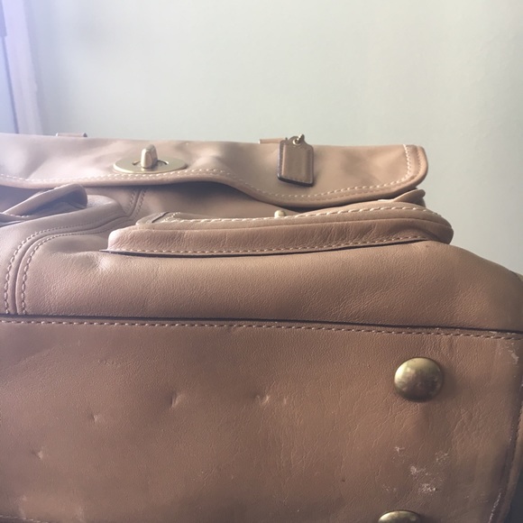 Coach Beige Laptop Bag with Pockets - Picture 3 of 8